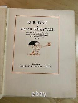 RUBAIYAT OF OMAR KHAYYAM 1922 ART DECO EDITION ILLUSTRATED By FISH 1st POETRY