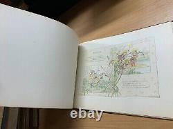 Rare 1891 Ce Que Disent Les Fleurs Poetry & Art Illustrated Book (t5)