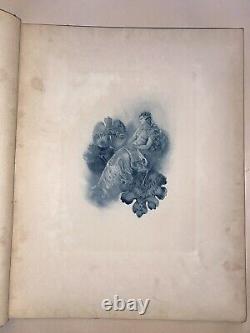 Rare Antique Art Book Night Song 1890 With Plates