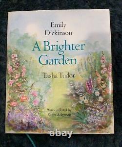 Rare Like New Hc Dj Emily Dickinson A Brighter Garden Art Signed By Tasha Tudor