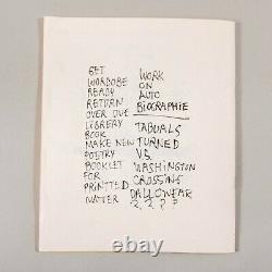 Rare Numbered Signed Prim Poetry Booklet by Mark Gonzales art zine 50 pages 2003