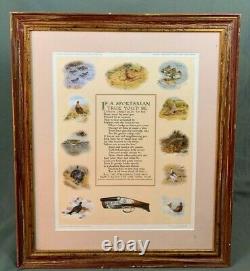 Richard Robjent Limited Edition Signed Illustrated Sporting poem 1993