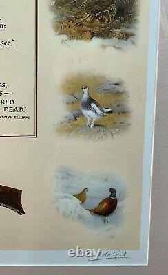 Richard Robjent Limited Edition Signed Illustrated Sporting poem 1993