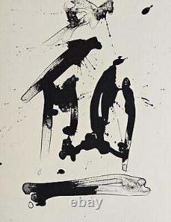 Robert Motherwell Lithograph & Poem Three Poems Octavio Paz Limited Edition art