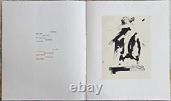 Robert Motherwell Lithograph & Poem Three Poems Octavio Paz Limited Edition art