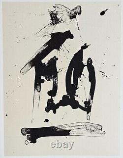 Robert Motherwell Lithograph & Poem Three Poems Octavio Paz Limited Edition art