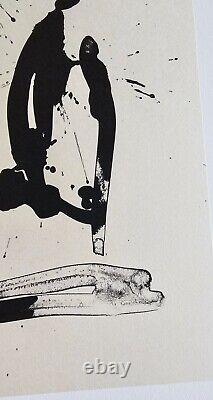 Robert Motherwell Lithograph & Poem Three Poems Octavio Paz Limited Edition art