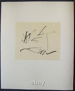 Robert Motherwell Tres Poems # 10 Original Lithograph 1987 Free Ship Us