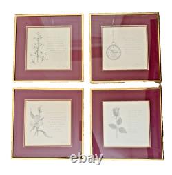 Robert Sexton Untitled 15, 16, 20 & 22 Signed Numbered Poems 11x11