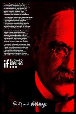 Rudyard Kipling Art Print IF POEM Photo Poster Gift Quote Motivation