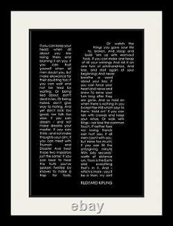 Rudyard Kipling Poem If Framed Poster Picture Print Motivational Wall Art