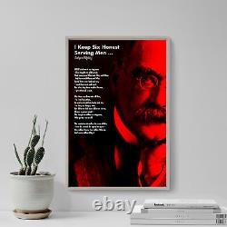 Rudyard Kipling Poem Print I Keep Six Honest Serving Men Art Poster Gift