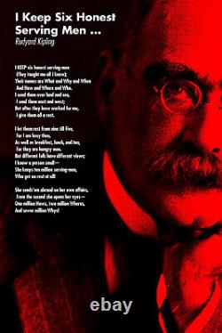 Rudyard Kipling Poem Print I Keep Six Honest Serving Men Art Poster Gift