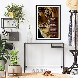 Rudyard Kipling Poem Print The Tiger Fierce Art Poster Gift Tyger