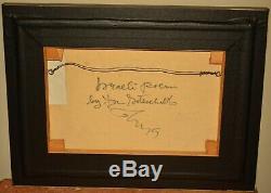 SAM GLANKOFF Original Signed Judaica Poem Mixed Media Collage Abstract Painting