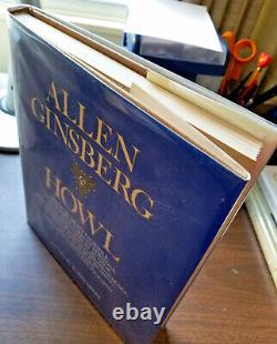 SIGNED Allen Ginsberg HOWL HCDJ 1986 First Edition, 1st Prntg Like New