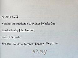 SIGNED, Grapefruit by Yoko Ono, First Edition, 2000 with a New Introduction