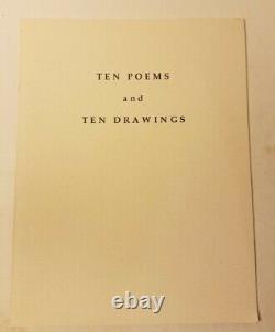 SIGNED Ten Poems and Ten Drawings by Ray Greenblatt & Michael Guinn, 1992