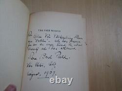 Sara Bard Field SIGNED/INSCRIBED hdbk The Pale Woman and Other Poems 1927