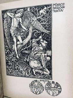 Scarce 1898 Walter Crane BookShepheard's CalenderPre-RaphaeliteArt Nouveau