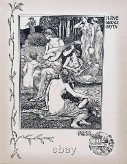 Scarce 1898 Walter Crane BookShepheard's CalenderPre-RaphaeliteArt Nouveau