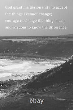 Serenity Prayer Poem Print Art Poster Gift Inspiration AA Alcoholic Recovery