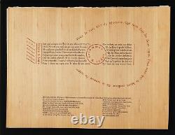 Shaped Poetry Arion Press Limited Typographic Art Book Dieter Roth Apollinaire