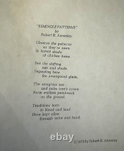 Signed Cherokee Artist Robert Annesley Of Native Woman Beautiful Frame & Poetry