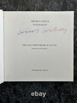 Signed David Hockney The Blue Guitar 1st 1977 First Edition Art Rare Book