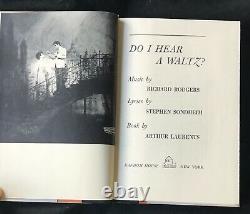 Stephen Sondheim DO I HEAR A WALTZ 1966 First Printing INSCRIBED SIGNED DATED