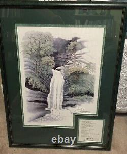 Susan Morrison Eureka Springs Waterfall art print signed & numbered poem 87