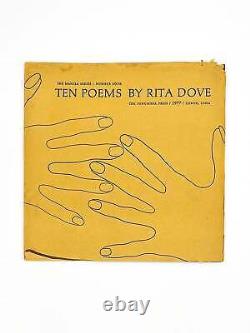 TEN POEMS BY RITA DOVE / Signed 1st Edition 1977