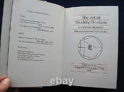 THE ART OF WORLDLY WISDOM SIGNED & INSCRIBED by KENNETH REXROTH