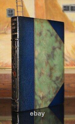 THE TREASURE OF THE HUMBLE 3/4 leather Antique Fine Binding Art Nouveau