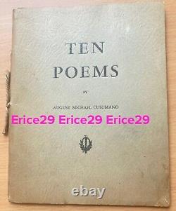 Ten Poems By August Michael Cusumano Illustrated Linoprints By Stefano Cusumano