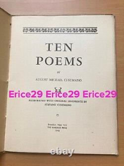 Ten Poems By August Michael Cusumano Illustrated Linoprints By Stefano Cusumano