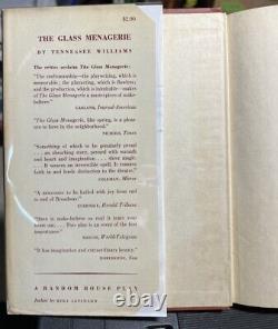 Tennessee Williams The Glass Menagerie First Edition 1945 Book Play Broadway