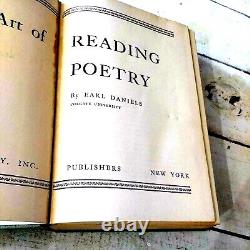 The Art of Reading Poetry, 1953 5th Printing Earl Daniels VTG