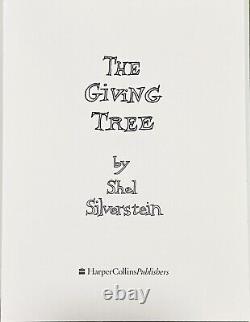 The Giving Tree 1992 Shel Silverstein Auto & Sketch 50th Ann. DJ 1st Ed. HC RARE