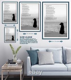 The Little Black Dog Poem Poster Art Print Gift Dog Lovers Poetry Quote