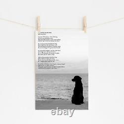 The Little Black Dog Poem Poster Print Art Gift Dog Lovers Poetry Quote