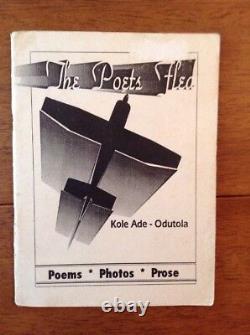 The Poets Fled by Kole Ade-Odutola Rare Nigerian Volume Poems Photos Prose