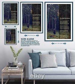 The Road Not Taken Poem Print Forest Art Photo Poster Gift