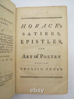 The Satires, Epistles, And Art Of Poetry Of Horace Translated Into English