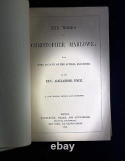 The Works of Christopher Marlowe, 1865, Illuminated Binding, Rare Edition