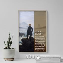 Theodore Roosevelt Poem Man in The Arena Horizon Poster, Art Print, Painting