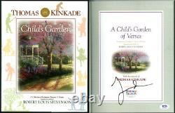 Thomas Kinkade SIGNED A Child's Garden of Verses HC 1st Ed PSA/DNA AUTOGRAPHED
