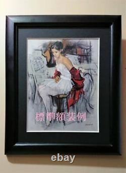 Tsuguharu Fujita Michel Vocaire Poetry Collection 2 Rare Art Book Framed