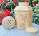 Vtg Chinese Tea Caddy Yixing Zisha Stoneware Ginger Jar Poem Vase Pottery Art
