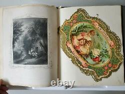 Victorian Age Album, Original Art, Poetry, New Year's & Christmas Cards, 1800's